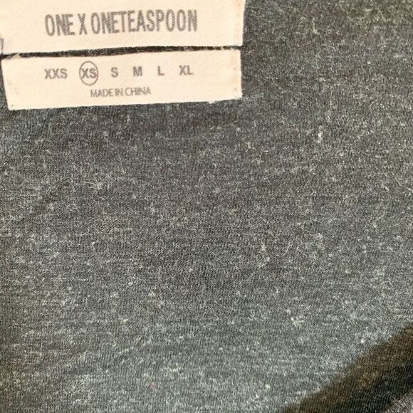 Anthro One X OneTeaspoon Black Knit Henley Sz  XXS - Picture 3 of 6